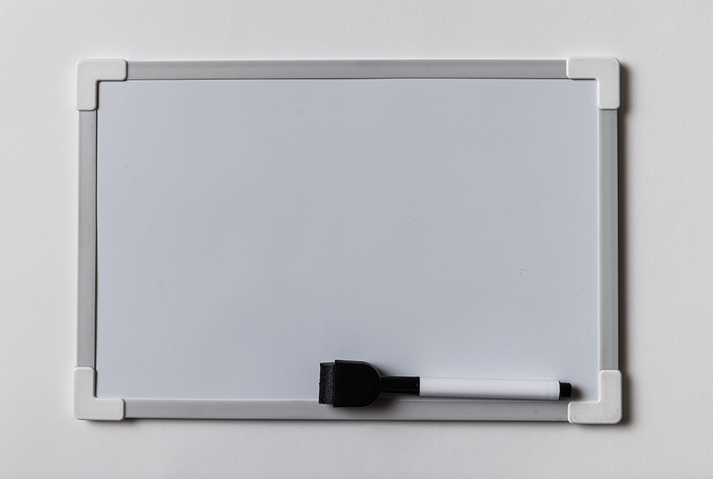 筆談ボードの写真